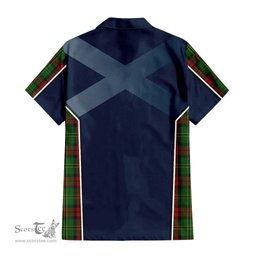 ScotsTee Shop Scottish Blackstock Hunting Clan Scottish Crest and Scottish Thistle Sport Tartan Short Sleeve Shirt