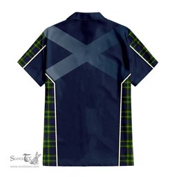ScotsTee Shop Scottish Campbell of Breadalbane Modern Clan Scottish Crest and Scottish Thistle Sport Tartan Short Sleeve Shirt
