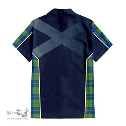 ScotsTee Shop Scottish Barclay Hunting Ancient Clan Scottish Crest and Scottish Thistle Sport Tartan Short Sleeve Shirt