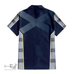 ScotsTee Shop Scottish Bell Clan Scottish Crest and Scottish Thistle Sport Tartan Short Sleeve Shirt