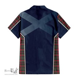ScotsTee Shop Scottish Cumming Hunting Modern Clan Scottish Crest and Scottish Thistle Sport Tartan Short Sleeve Shirt