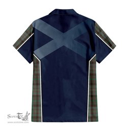 ScotsTee Shop Scottish Cochrane Hunting Clan Scottish Crest and Scottish Thistle Sport Tartan Short Sleeve Shirt