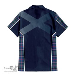 ScotsTee Shop Scottish Cooper Clan Scottish Crest and Scottish Thistle Sport Tartan Short Sleeve Shirt