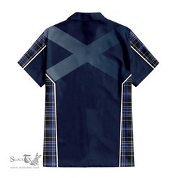 ScotsTee Shop Scottish Clark Clan Scottish Crest and Scottish Thistle Sport Tartan Short Sleeve Shirt