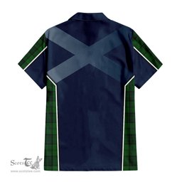 ScotsTee Shop Scottish Dunbar Hunting Clan Scottish Crest and Scottish Thistle Sport Tartan Short Sleeve Shirt