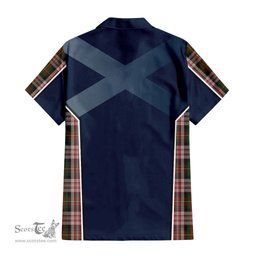 ScotsTee Shop Scottish Carnegie Dress Clan Scottish Crest and Scottish Thistle Sport Tartan Short Sleeve Shirt