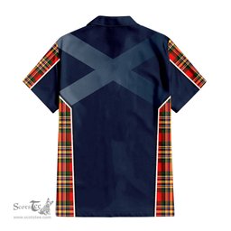 ScotsTee Shop Scottish MacGill Modern Clan Scottish Crest and Scottish Thistle Sport Tartan Short Sleeve Shirt
