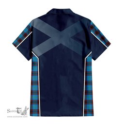 ScotsTee Shop Scottish Home Ancient Clan Scottish Crest and Scottish Thistle Sport Tartan Short Sleeve Shirt