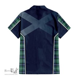 ScotsTee Shop Scottish MacDonald of the Isles Hunting Ancient Clan Scottish Crest and Scottish Thistle Sport Tartan Short Sleeve Shirt