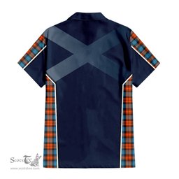 ScotsTee Shop Scottish MacLachlan Ancient Clan Scottish Crest and Scottish Thistle Sport Tartan Short Sleeve Shirt
