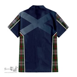 ScotsTee Shop Scottish MacDuff Dress Clan Scottish Crest and Scottish Thistle Sport Tartan Short Sleeve Shirt
