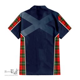 ScotsTee Shop Scottish Lennox Modern Clan Scottish Crest and Scottish Thistle Sport Tartan Short Sleeve Shirt