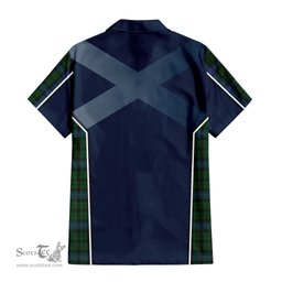 ScotsTee Shop Scottish MacIntyre Clan Scottish Crest and Scottish Thistle Sport Tartan Short Sleeve Shirt