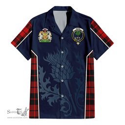 ScotsTee Shop Scottish Hogg Clan Scottish Crest and Scottish Thistle Sport Tartan Short Sleeve Shirt