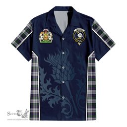 ScotsTee Shop Scottish Campbell of Cawdor Dress Clan Scottish Crest and Scottish Thistle Sport Tartan Short Sleeve Shirt