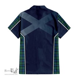 ScotsTee Shop Scottish Campbell Ancient 02 Clan Scottish Crest and Scottish Thistle Sport Tartan Short Sleeve Shirt