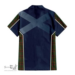 ScotsTee Shop Scottish Macnaughton Hunting Clan Scottish Crest and Scottish Thistle Sport Tartan Short Sleeve Shirt