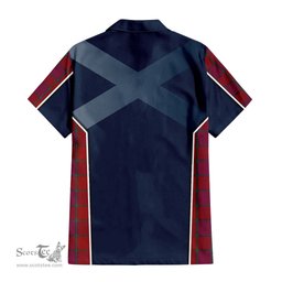 ScotsTee Shop Scottish MacNab Old Clan Scottish Crest and Scottish Thistle Sport Tartan Short Sleeve Shirt