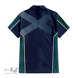 ScotsTee Shop Scottish Matheson Hunting Clan Scottish Crest and Scottish Thistle Sport Tartan Short Sleeve Shirt