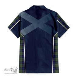 ScotsTee Shop Scottish MacLaren Clan Scottish Crest and Scottish Thistle Sport Tartan Short Sleeve Shirt