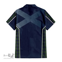 ScotsTee Shop Scottish MacNeil of Colonsay Clan Scottish Crest and Scottish Thistle Sport Tartan Short Sleeve Shirt