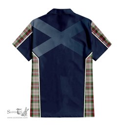 ScotsTee Shop Scottish MacLean Dress Clan Scottish Crest and Scottish Thistle Sport Tartan Short Sleeve Shirt