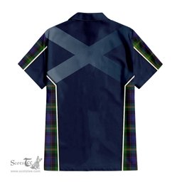 ScotsTee Shop Scottish Watson Clan Scottish Crest and Scottish Thistle Sport Tartan Short Sleeve Shirt