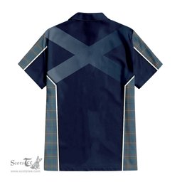 ScotsTee Shop Scottish McKerrell of Hillhouse Dress Clan Scottish Crest and Scottish Thistle Sport Tartan Short Sleeve Shirt