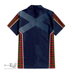 ScotsTee Shop Scottish Skene Modern Clan Scottish Crest and Scottish Thistle Sport Tartan Short Sleeve Shirt