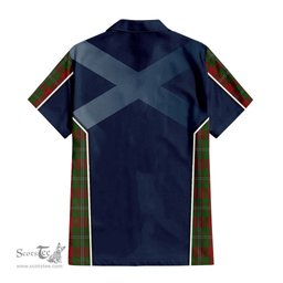 ScotsTee Shop Scottish Strange Clan Scottish Crest and Scottish Thistle Sport Tartan Short Sleeve Shirt