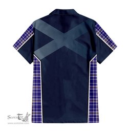 ScotsTee Shop Scottish Ochterlony Clan Scottish Crest and Scottish Thistle Sport Tartan Short Sleeve Shirt
