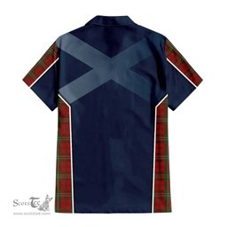 ScotsTee Shop Scottish Scott Clan Scottish Crest and Scottish Thistle Sport Tartan Short Sleeve Shirt