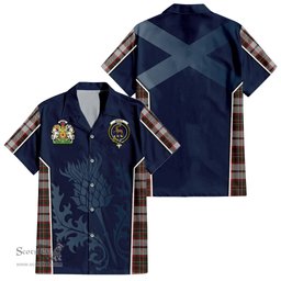 ScotsTee Shop Scottish Scott Dress Clan Scottish Crest and Scottish Thistle Sport Tartan Short Sleeve Shirt