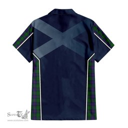 ScotsTee Shop Scottish Shaw Clan Scottish Crest and Scottish Thistle Sport Tartan Short Sleeve Shirt