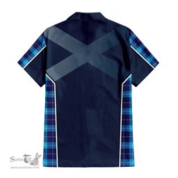 ScotsTee Shop Scottish McKerrell Clan Scottish Crest and Scottish Thistle Sport Tartan Short Sleeve Shirt