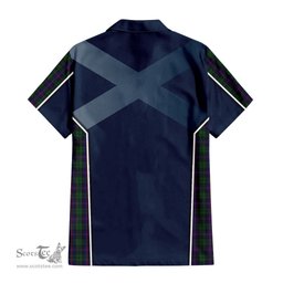 ScotsTee Shop Scottish Urquhart Clan Scottish Crest and Scottish Thistle Sport Tartan Short Sleeve Shirt