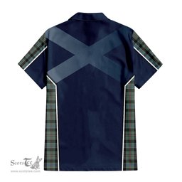 ScotsTee Shop Scottish Ogilvie (Ogilvy) Hunting Clan Scottish Crest and Scottish Thistle Sport Tartan Short Sleeve Shirt