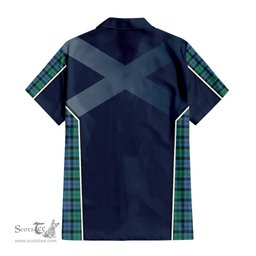 ScotsTee Shop Scottish Campbell of Cawdor Ancient Clan Scottish Crest and Scottish Thistle Sport Tartan Women Casual Shirt - Classic