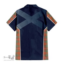 ScotsTee Shop Scottish Bruce Ancient Clan Scottish Crest and Scottish Thistle Sport Tartan Women Casual Shirt - Classic