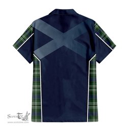 ScotsTee Shop Scottish Blyth Clan Scottish Crest and Scottish Thistle Sport Tartan Women Casual Shirt - Classic