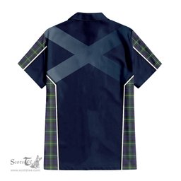 ScotsTee Shop Scottish Campbell Argyll Modern Clan Scottish Crest and Scottish Thistle Sport Tartan Women Casual Shirt - Classic