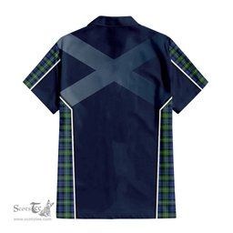 ScotsTee Shop Scottish Campbell Argyll Ancient Clan Scottish Crest and Scottish Thistle Sport Tartan Women Casual Shirt - Classic