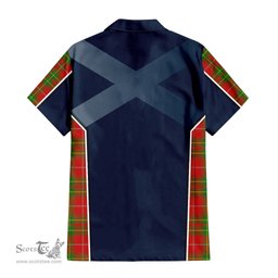 ScotsTee Shop Scottish Burnett Ancient Clan Scottish Crest and Scottish Thistle Sport Tartan Women Casual Shirt - Classic
