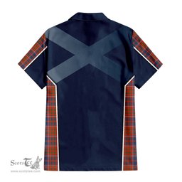 ScotsTee Shop Scottish Cameron of Lochiel Ancient Clan Scottish Crest and Scottish Thistle Sport Tartan Women Casual Shirt - Classic