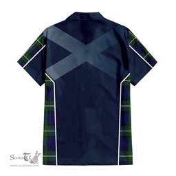 ScotsTee Shop Scottish Bannerman Clan Scottish Crest and Scottish Thistle Sport Tartan Women Casual Shirt - Classic