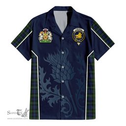 ScotsTee Shop Scottish Campbell of Argyll #01 Clan Scottish Crest and Scottish Thistle Sport Tartan Women Casual Shirt - Classic