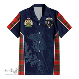 ScotsTee Shop Scottish Butter Clan Scottish Crest and Scottish Thistle Sport Tartan Women Casual Shirt - Classic