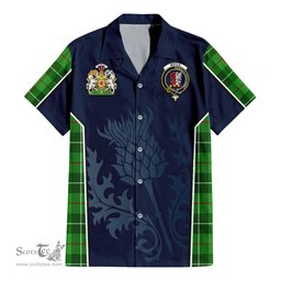 ScotsTee Shop Scottish Boyle Clan Scottish Crest and Scottish Thistle Sport Tartan Women Casual Shirt - Classic