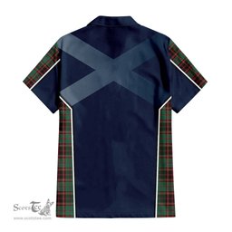 ScotsTee Shop Scottish Buchan Ancient Clan Scottish Crest and Scottish Thistle Sport Tartan Women Casual Shirt - Classic