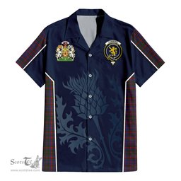 ScotsTee Shop Scottish Cumming Clan Scottish Crest and Scottish Thistle Sport Tartan Women Casual Shirt - Classic